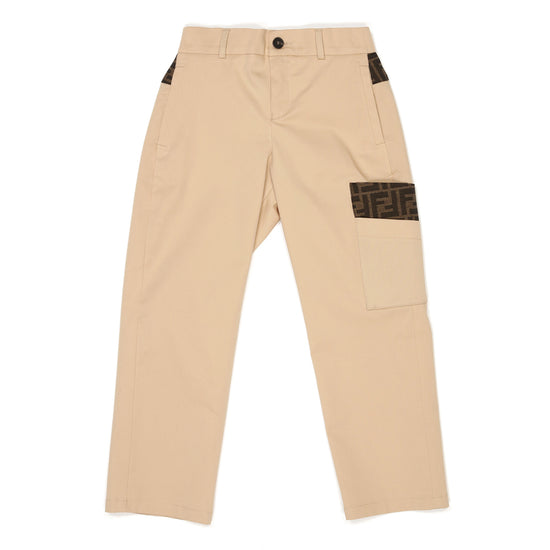 Fendi Kids Stretch Gabardine Trousers