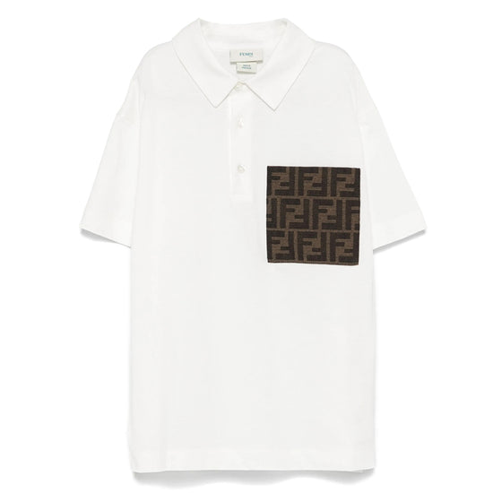 Fendi Kids Polo Shirt With Logo Pocket