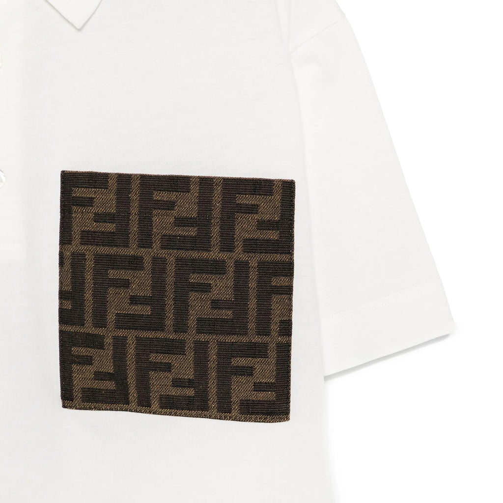 Fendi Kids Polo Shirt With Logo Pocket