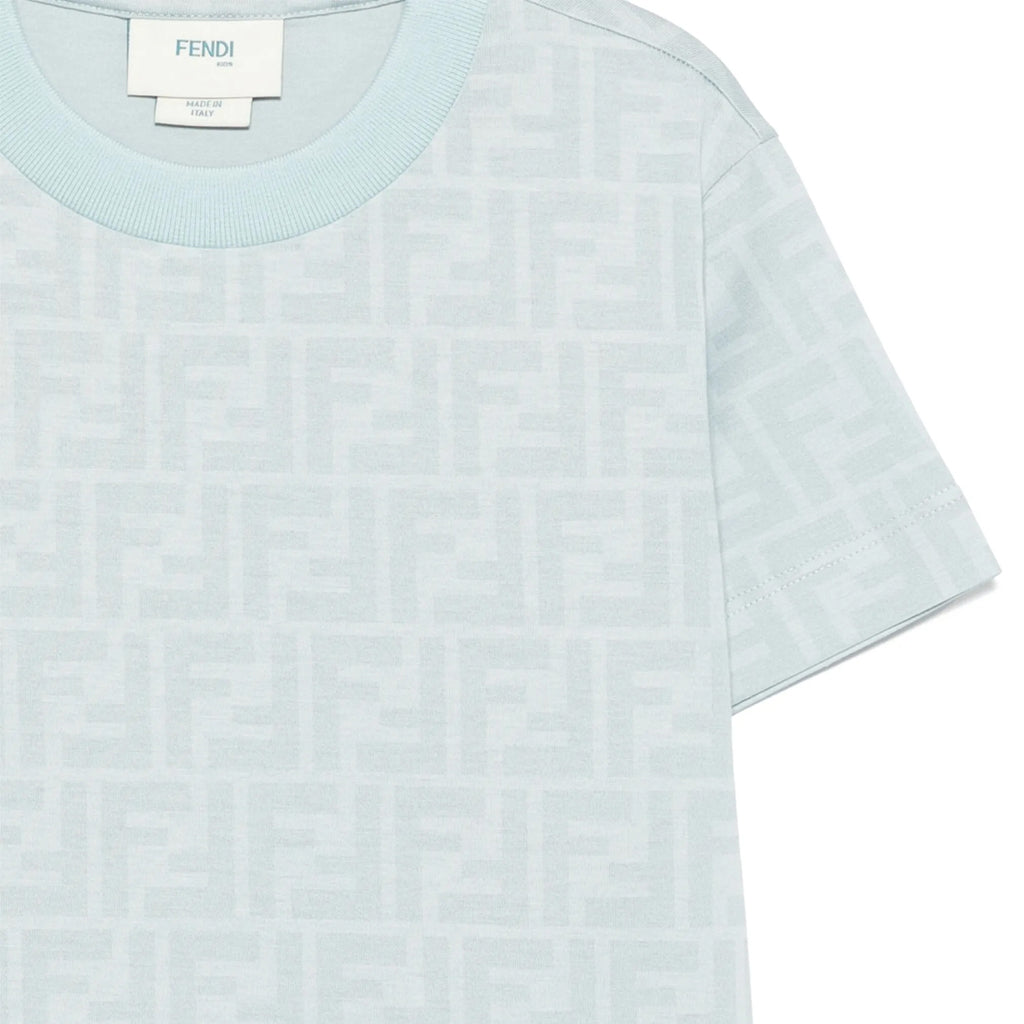 Fendi Kids FF Logo Print T-shirt