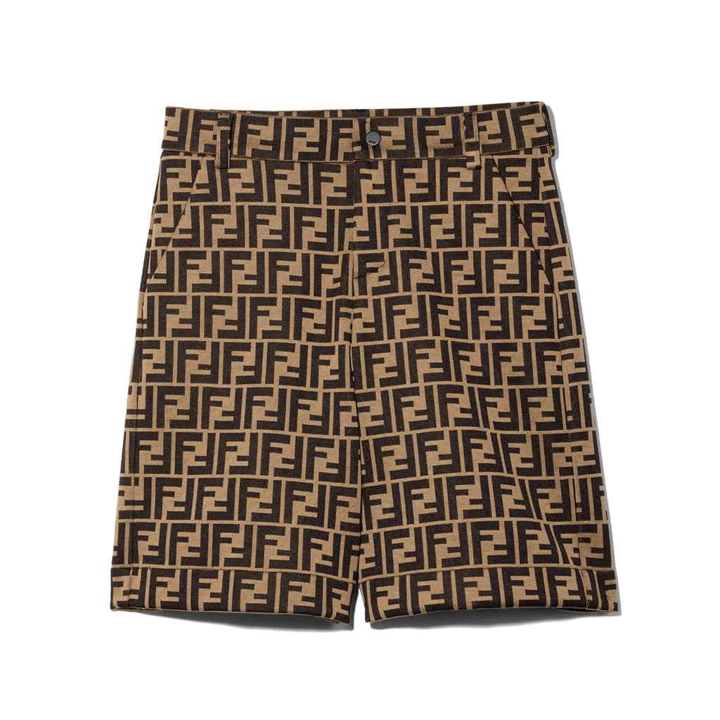 Fendi Kids FF Jacquard Bermuda Shorts
