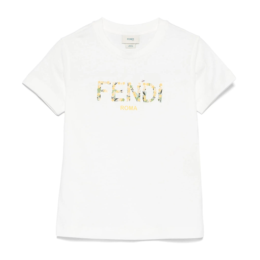 Fendi Kids Logo Print T-shirt