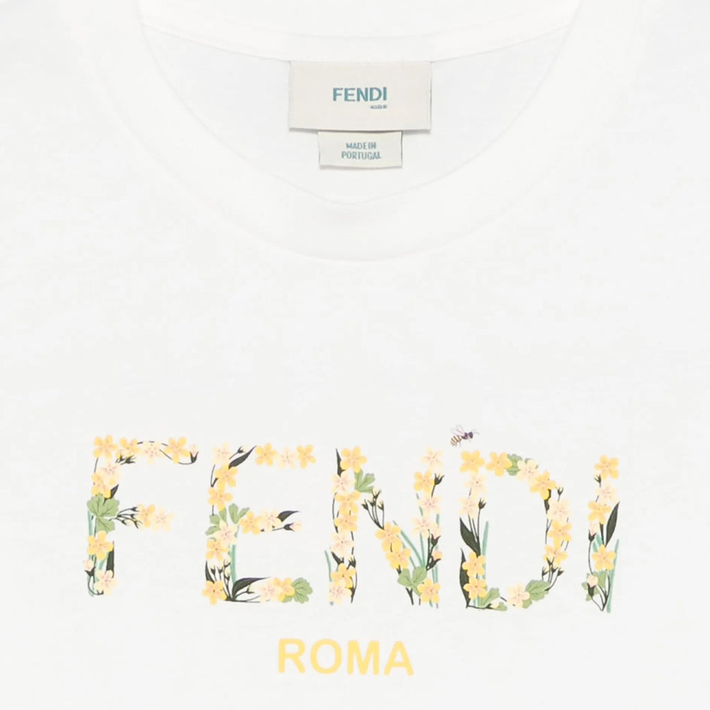 Fendi Kids Logo Print T-shirt