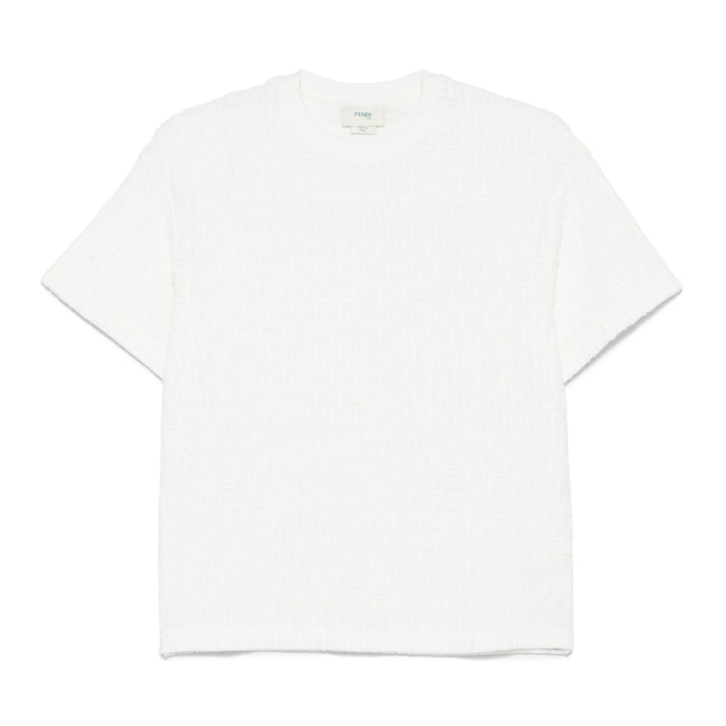 Fendi Kids FF Logo Print T-shirt