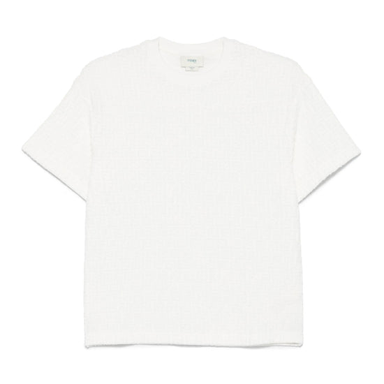 Fendi Kids FF Logo Print T-shirt