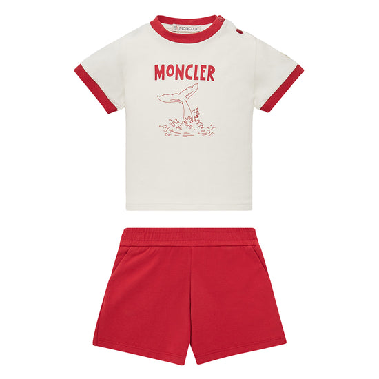 Moncler Enfant Set of T-shirt and Shorts
