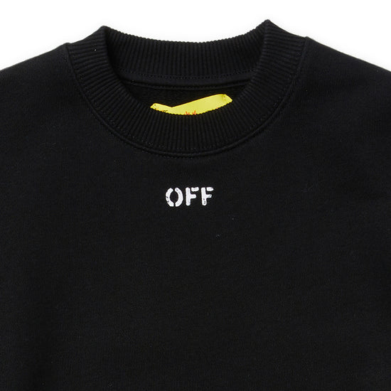 Load image into Gallery viewer, Off-White Kids OFF Stamp Plain Crew Neck Sweater

