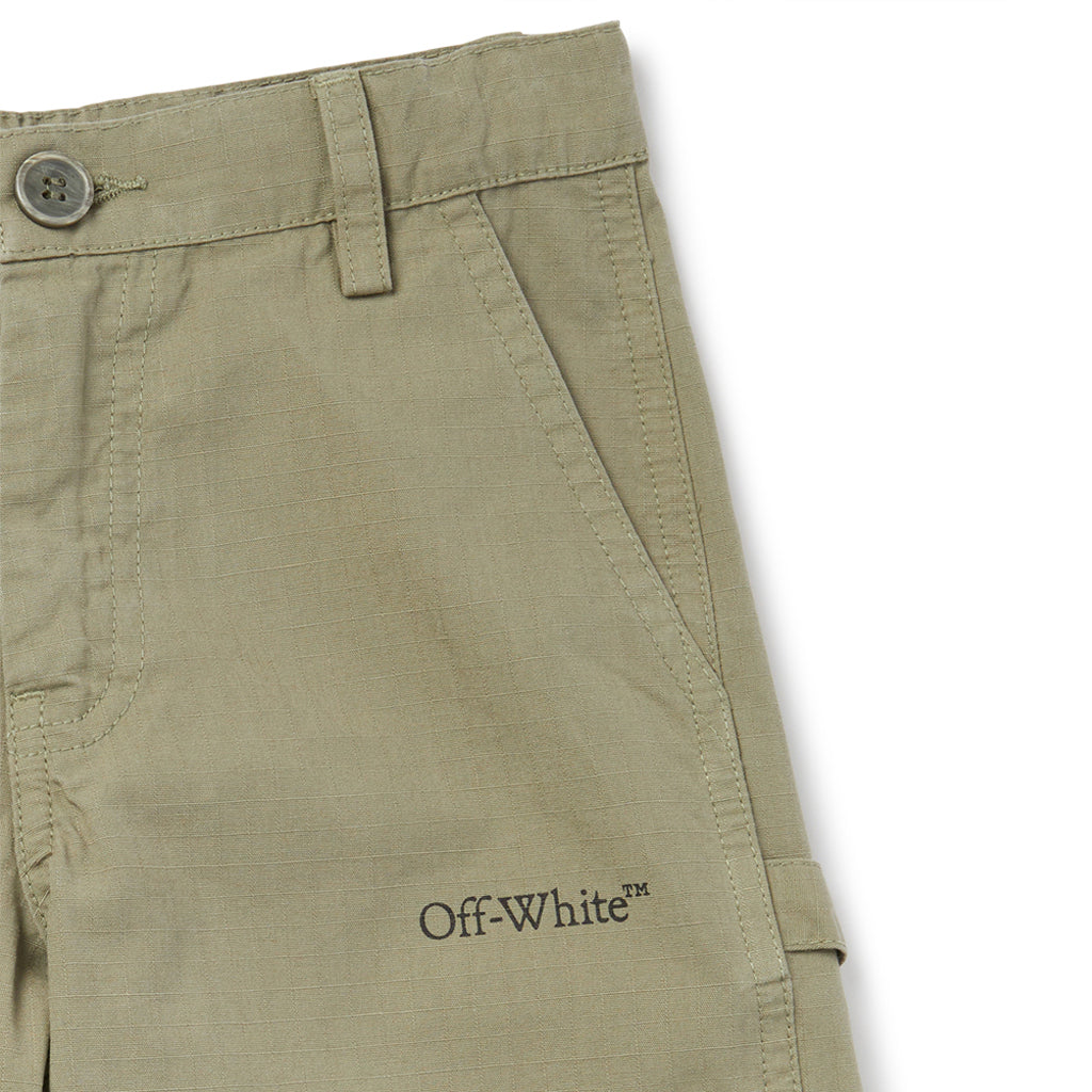 Off-White Kids Bookish Diag Worker Shorts