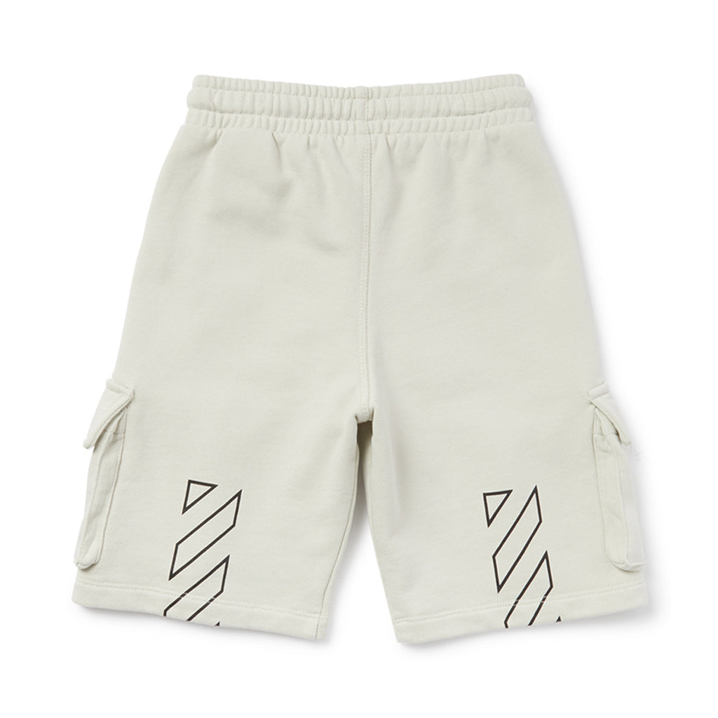 Off-White Kids Bookish Diag Sweat Shorts