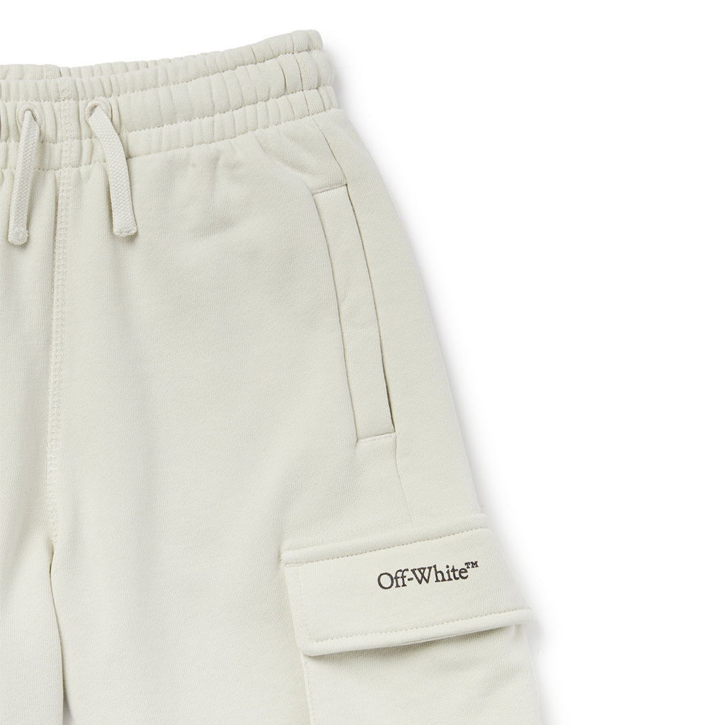 Off-White Kids Bookish Diag Sweat Shorts