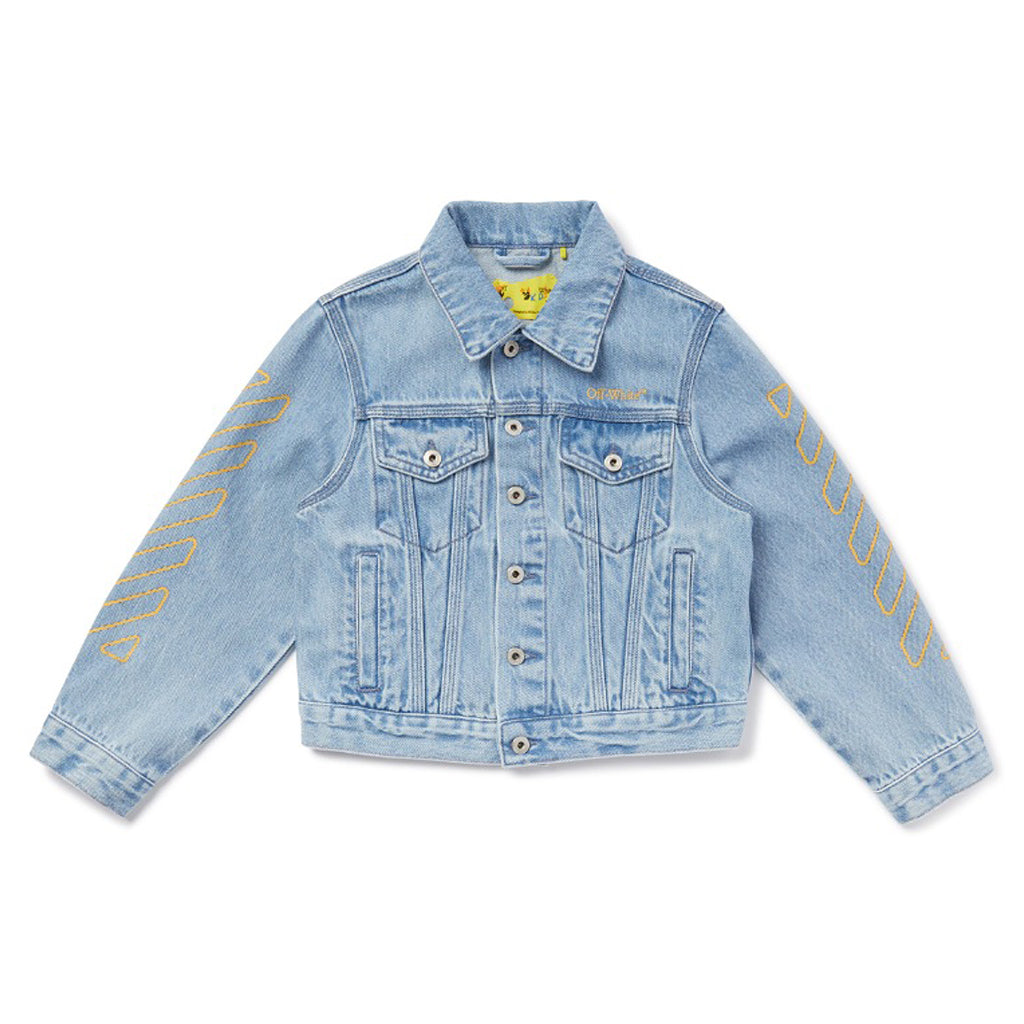 Off-White Kids Bookish Diag Denim Jacket