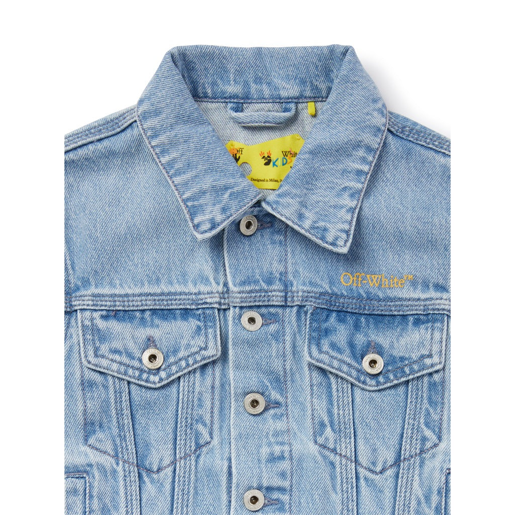 Off-White Kids Bookish Diag Denim Jacket