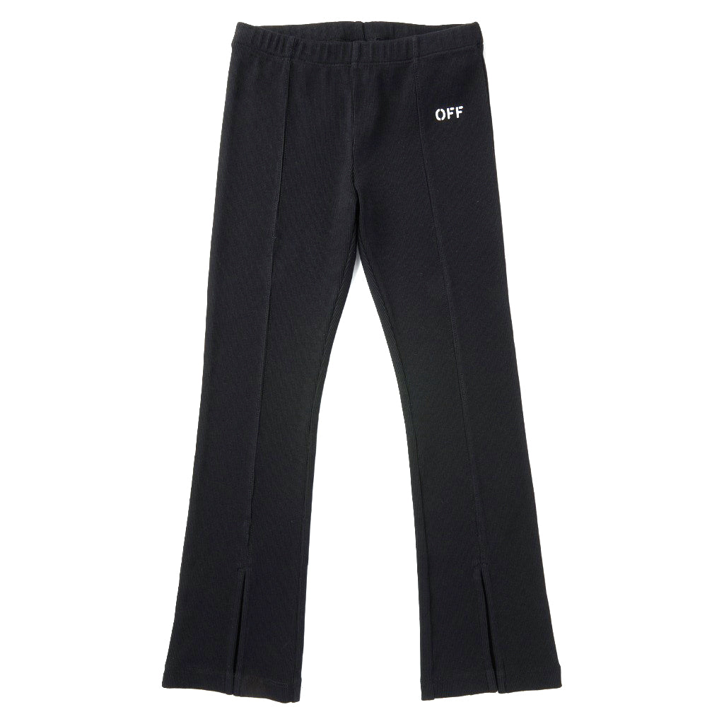 Off-White Kids OFF Stamp Clear Ribbed Pants