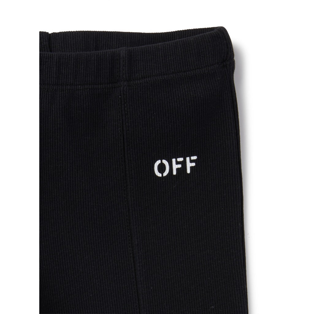 Off-White Kids OFF Stamp Clear Ribbed Pants