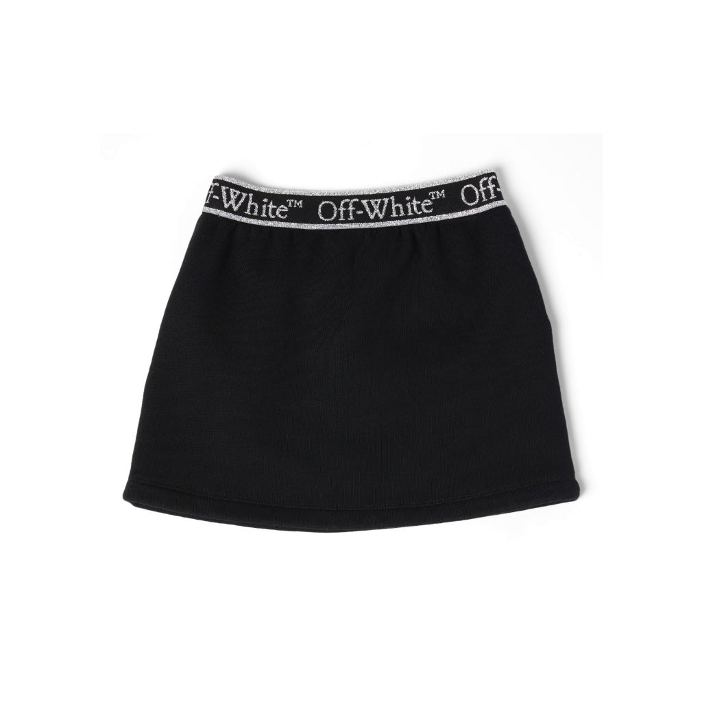 Off-White Kids Bookish Logo Band Sweat Skirt