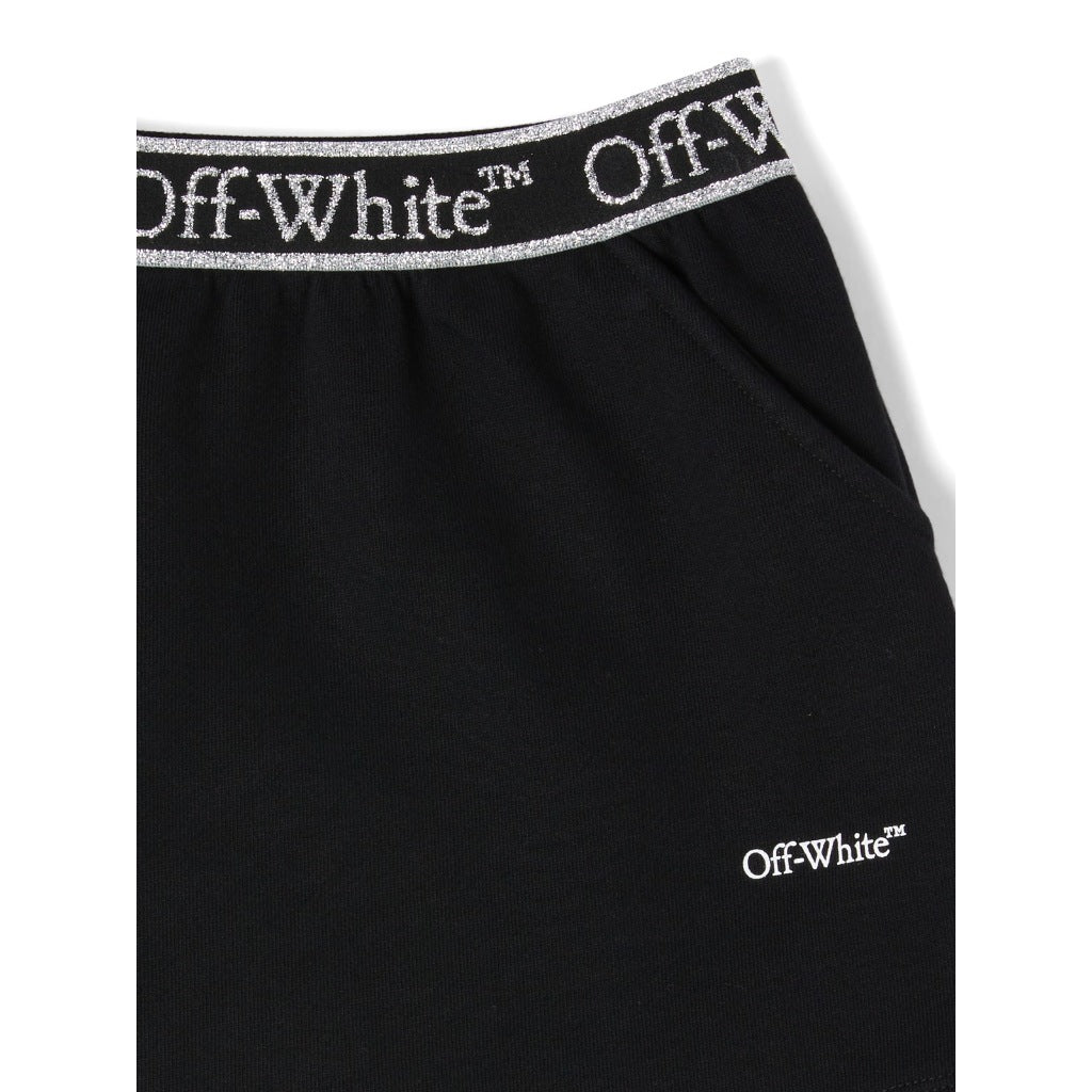 Off-White Kids Bookish Logo Band Sweat Skirt