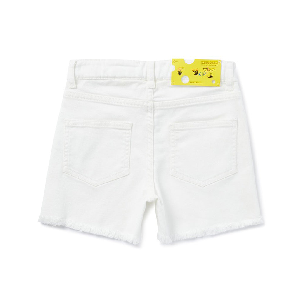 Off-White Kids Bookish Diag Denim Shorts
