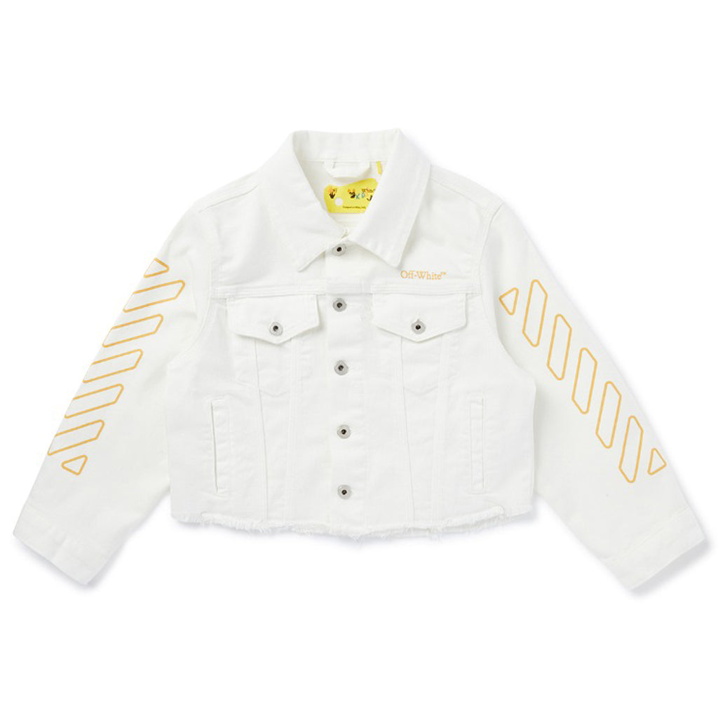 Off-White Kids Bookish Diag Denim Jacket