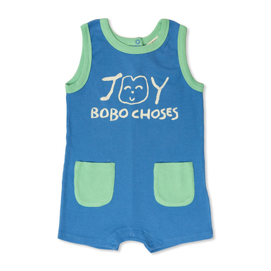 Bobo Choses Smiling Blue Playsuit