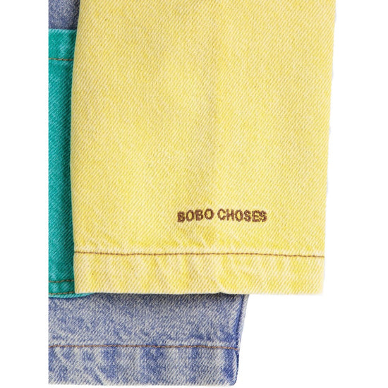 Load image into Gallery viewer, Bobo Choses Colour Block Denim Shirt
