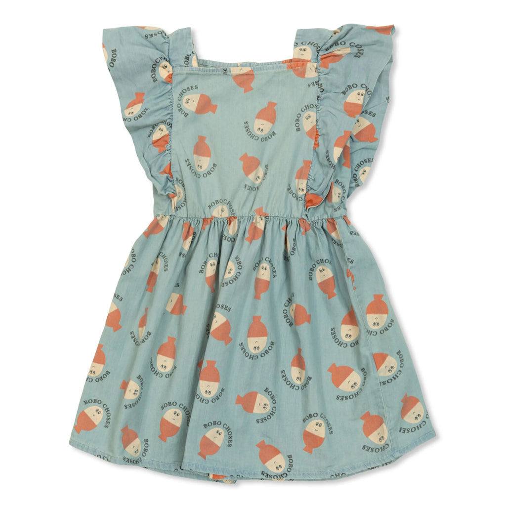 Bobo Choses Morning Egg Print Dress