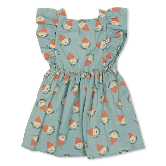 Bobo Choses Morning Egg Print Dress