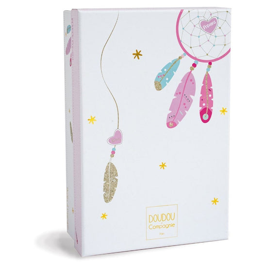 Doudou et Compagnie Pinky Cat Plush With Comforter