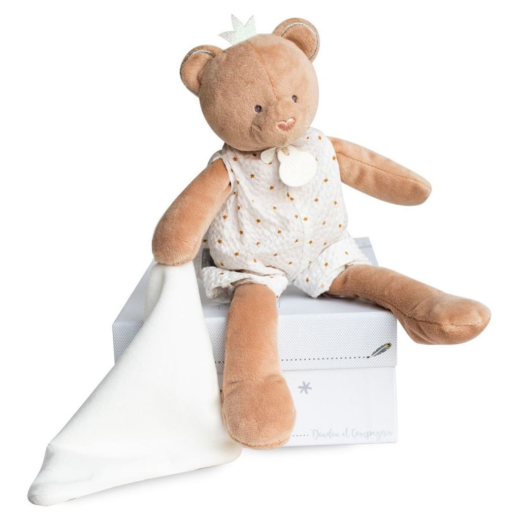 Doudou et Compagnie Cutie Bear Plush With Comforter