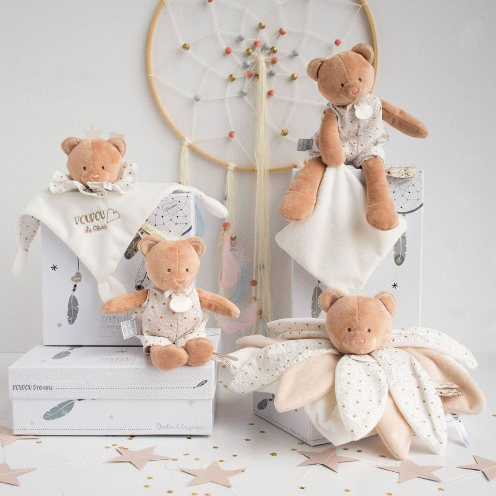 Doudou et Compagnie Cutie Bear Plush With Comforter