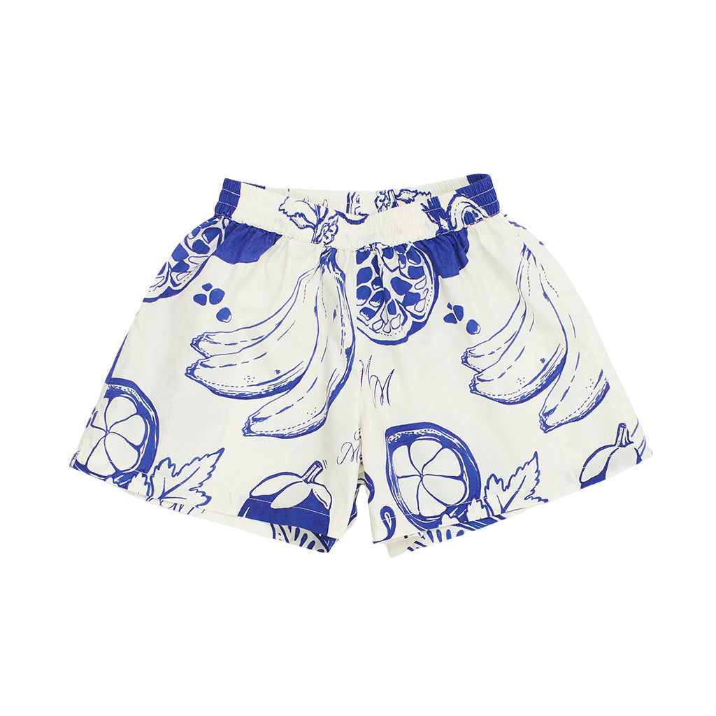 Maison Mangostan Pommegranate Print Shorts