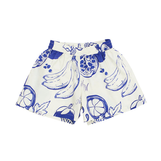 Maison Mangostan Pommegranate Print Shorts