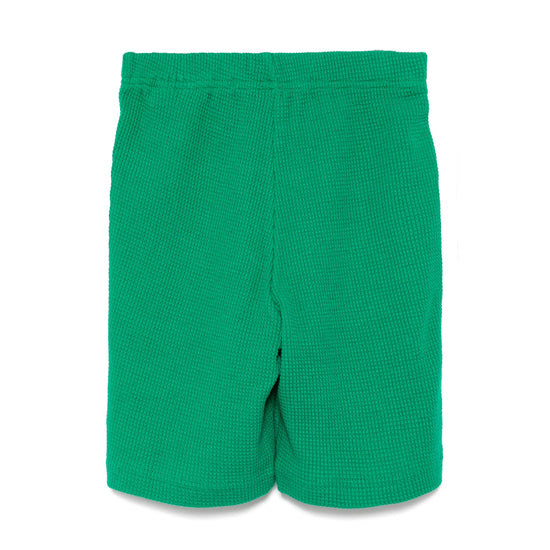 Mardi Mercredi Les Petits Waffle Bermuda Shorts - Green