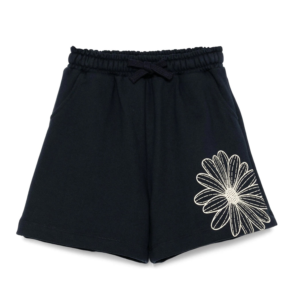 Mardi Mercredi Les Petits Sweat Shorts Flower - Navy – Kids21