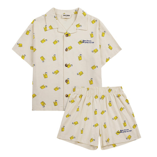 Bobo Choses Yellow Elephant Loungewear Set
