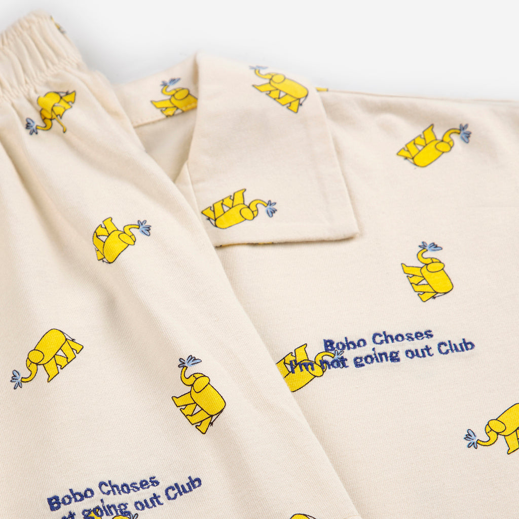 Bobo Choses Yellow Elephant Loungewear Set