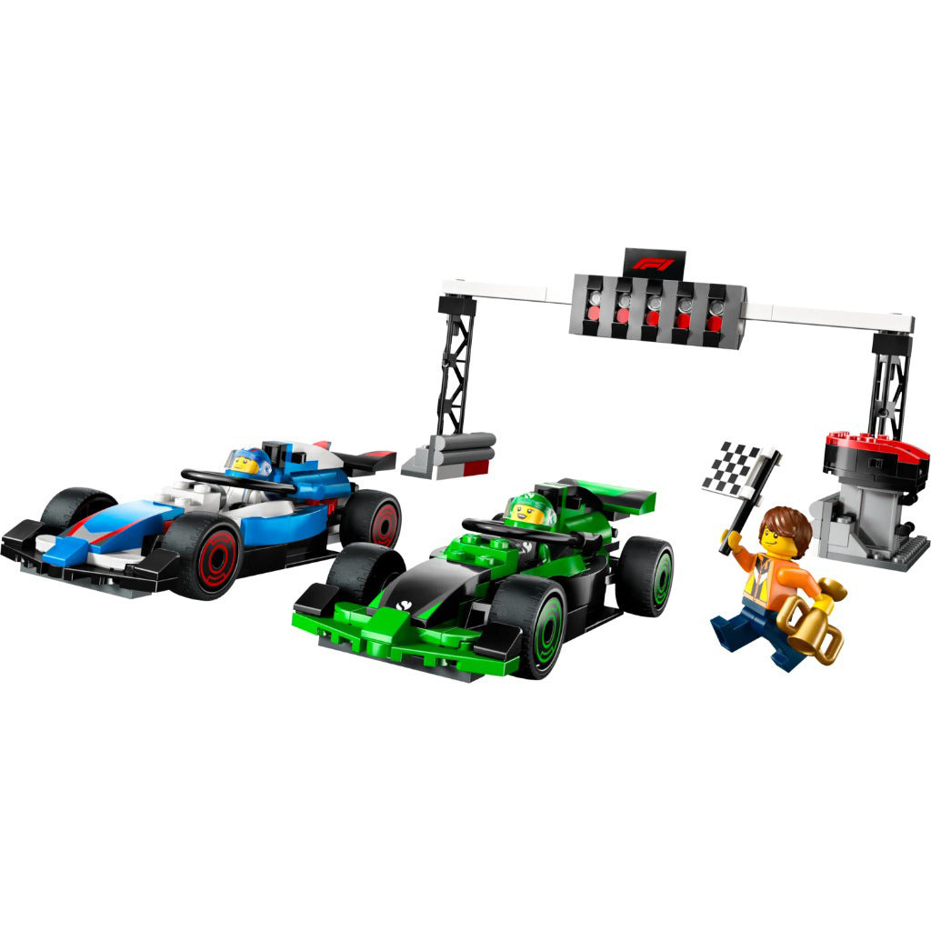 LEGO F1® Grid with VCARB & Sauber Race Cars