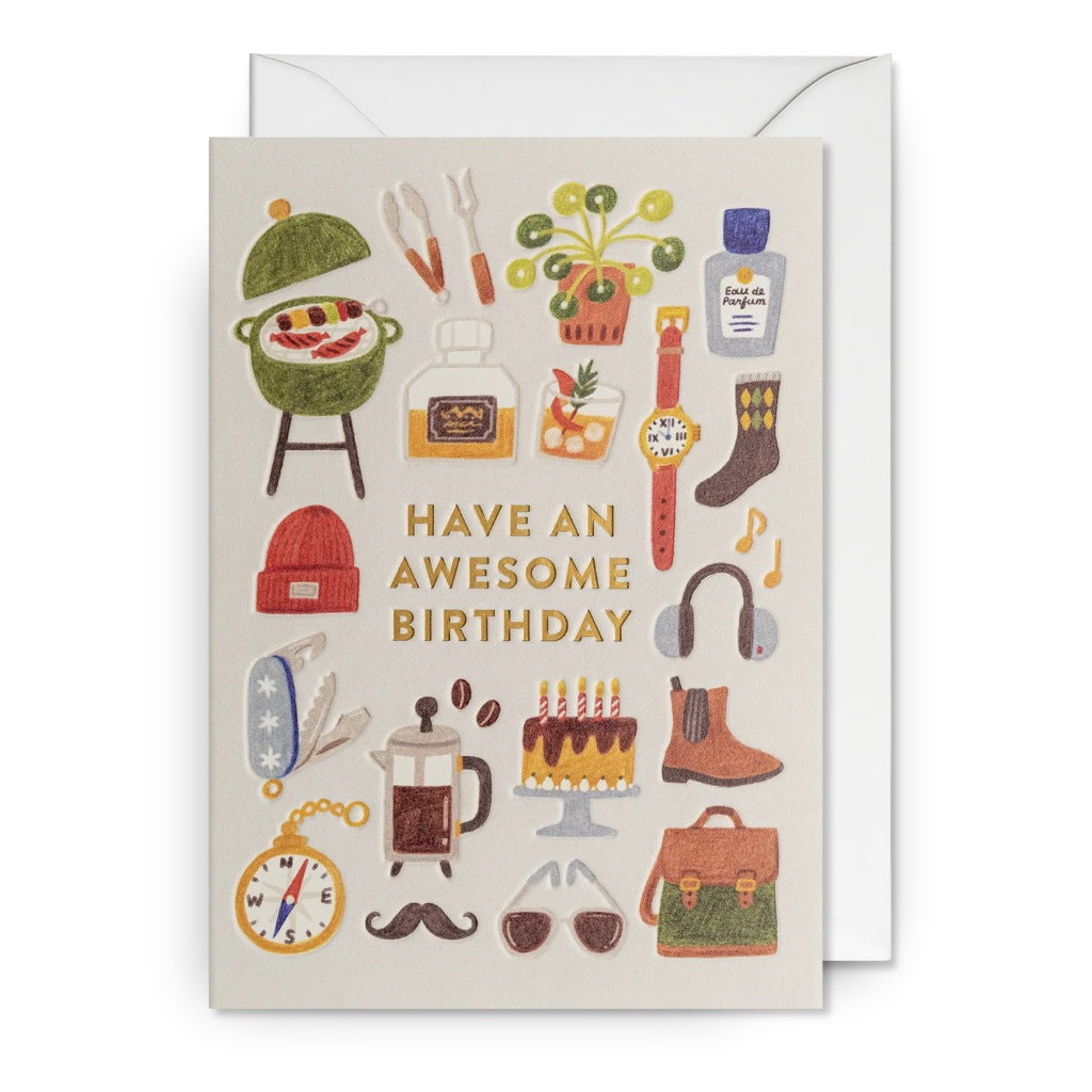 Lagom Design Have an Awesome Birthday – Everyday Card