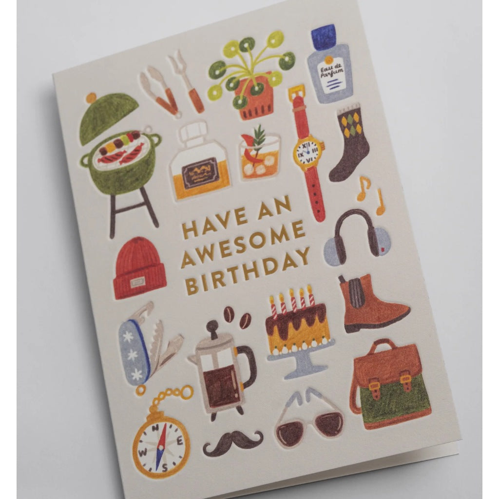 Lagom Design Have an Awesome Birthday – Everyday Card