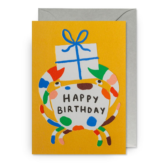 Lagom Design Happy Birthday Big Crab – Greeting Card