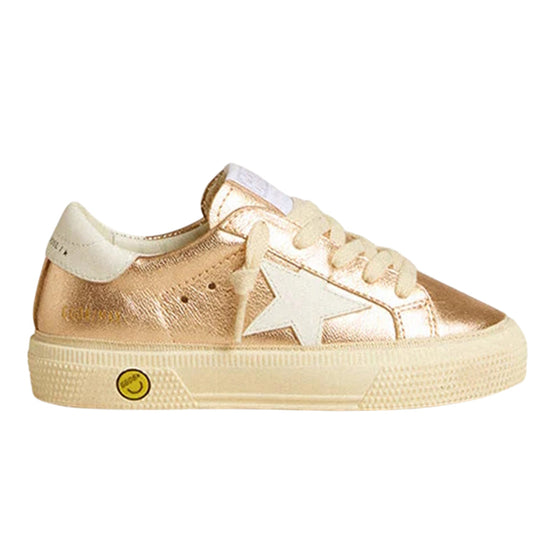 Golden Goose May Laminated Leather Star Sneakers