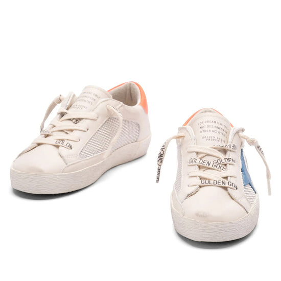 Golden Goose Super-star Double Quarter With List Net and Leather Upper Leather Star and Heel