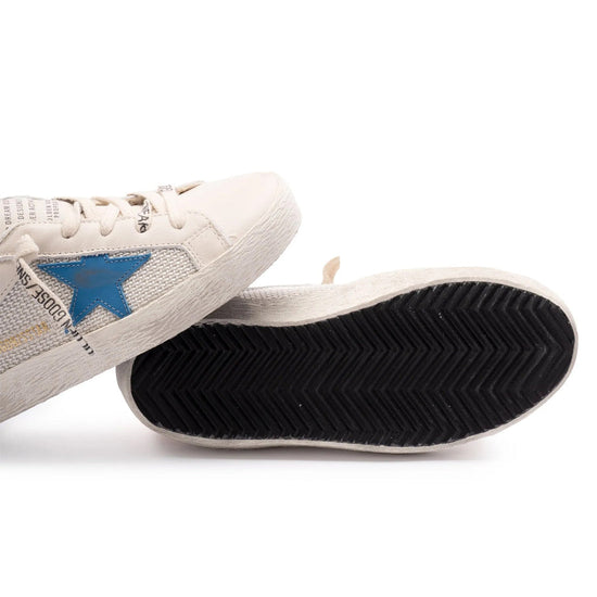 Golden Goose Super-star Double Quarter With List Net and Leather Upper Leather Star and Heel