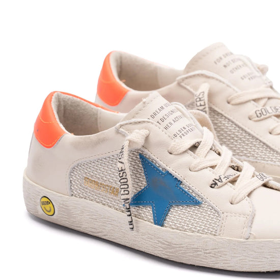 Golden Goose Super-star Double Quarter With List Net and Leather Upper Leather Star and Heel