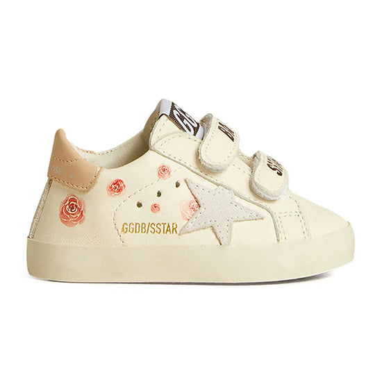 Golden Goose Baby School Nappa Upper Suede Star and List Leather Heel
