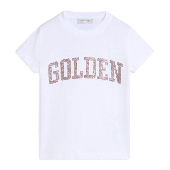 Golden Goose Journey Girl’s T-shirt Cotton With Sparkle Print