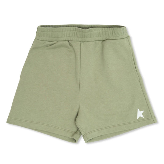 Golden Goose Star Girl’s Fleece Shorts Small Star Glitter Printed