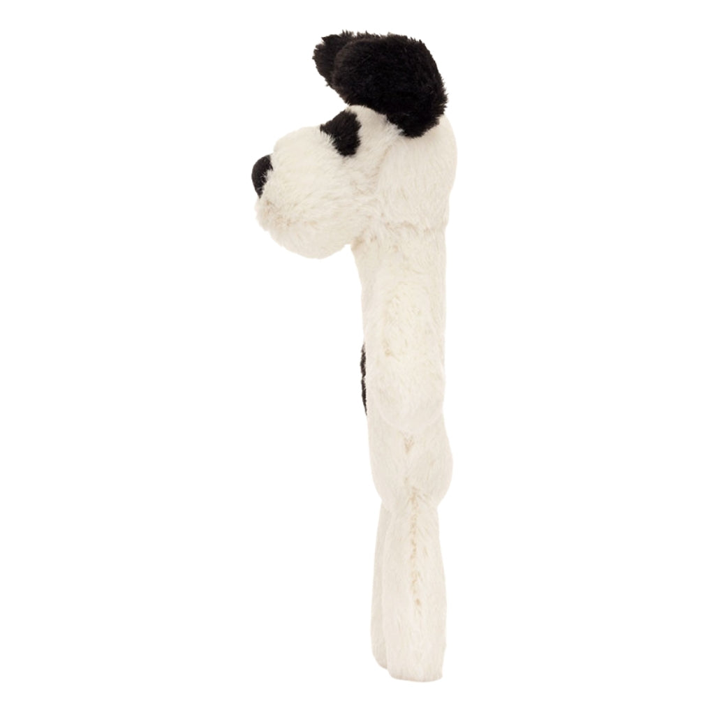 Jellycat Bashful Black & Cream Puppy Ring Rattle