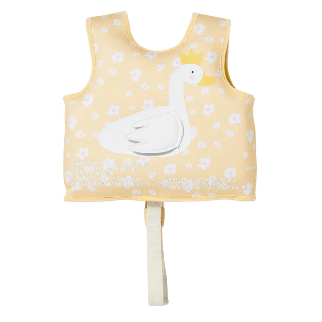 SUNNYLiFE Kids Swim Vest 2–3 Princess Swan Buttercup