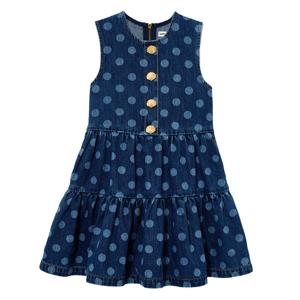 white christmas dresses Ashton Denim Dress Light Blue Acid Wash / Xs main image 0