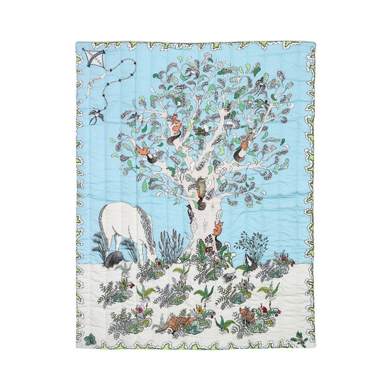 Forivor Enchanted Forest Quilted Blanket 120 x 150CM